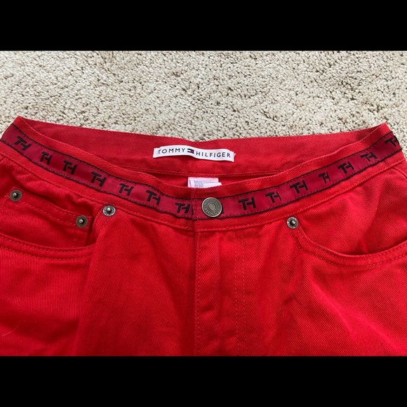 Tommy Hilfiger Vintage Red Jeans - Picture 2 of 5